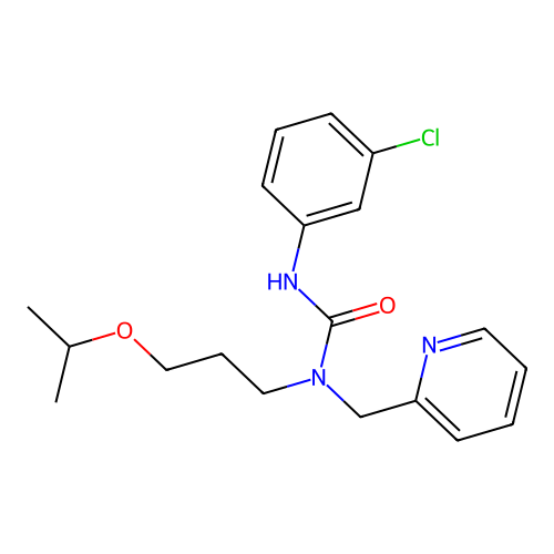 3-(3-Chlorophenyl)-1-[3-(propan-2-yloxy)propyl]-1-(pyridin-2-ylmethyl)urea structure