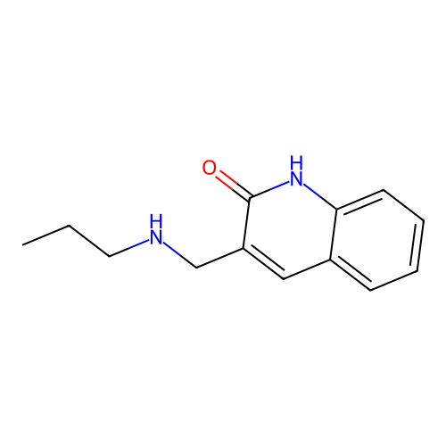 3-((Propylamino)methyl)quinolin-2-ol structure