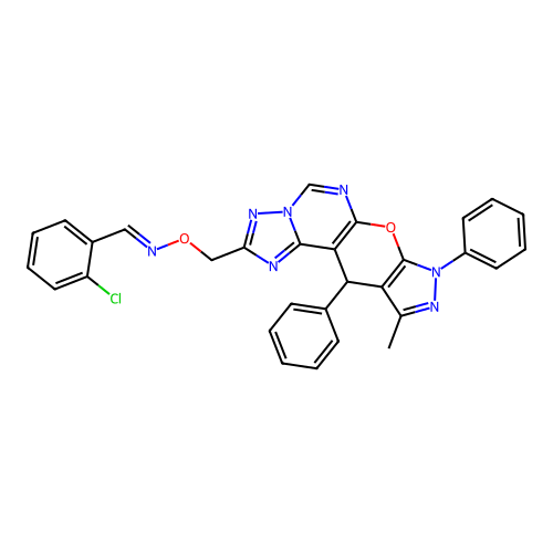 C30H22ClN7O2 structure