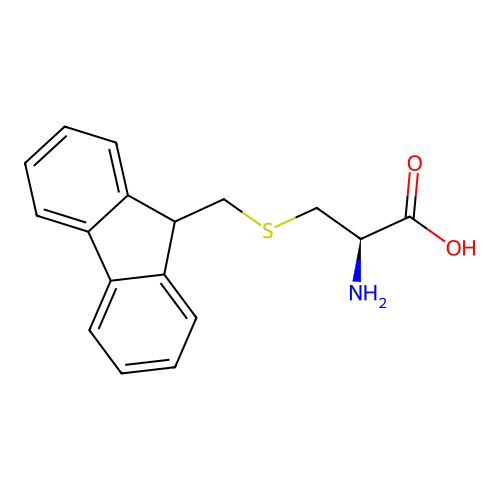 S-(9H-Fluoren-9-ylmethyl)-L-cysteine structure