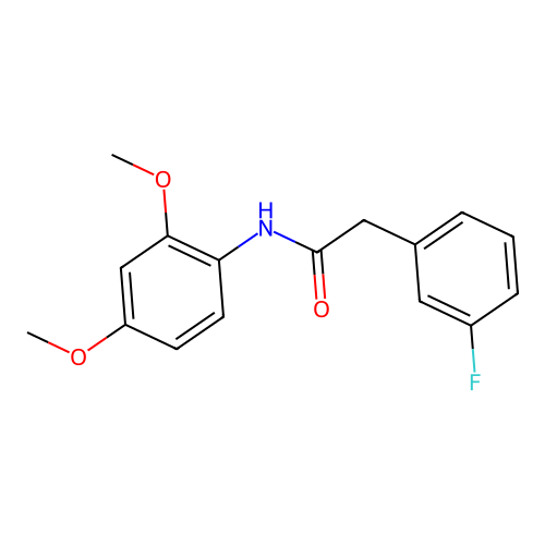 N-(2,4-dimethoxyphenyl)-2-(3-fluorophenyl)acetamide structure