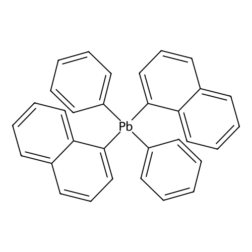 DI(1-Naphthyl)diphenyllead structure
