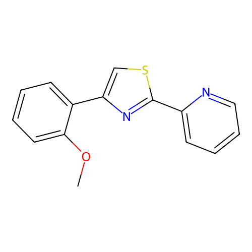 2-[4-(2-Methoxyphenyl)-1,3-thiazol-2-yl]pyridine structure