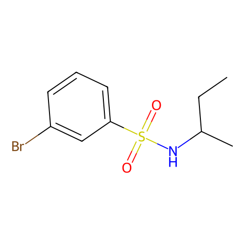 3-bromo-N-(sec-butyl)benzenesulfonamide structure