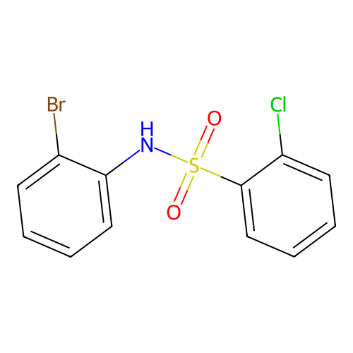 N-(2-bromophenyl)-2-chlorobenzenesulfonamide structure