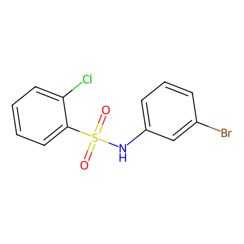 N-(3-bromophenyl)-2-chlorobenzenesulfonamide structure