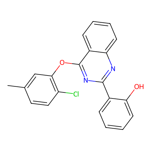 2-[4-(2-Chloro-5-methylphenoxy)-2-quinazolinyl]phenol structure