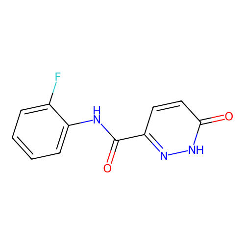 N-(2-fluorophenyl)-6-oxo-1,6-dihydropyridazine-3-carboxamide structure