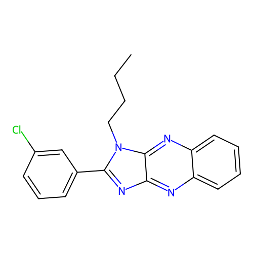 3-Butyl-2-(3-chlorophenyl)imidazo[4,5-b]quinoxaline structure