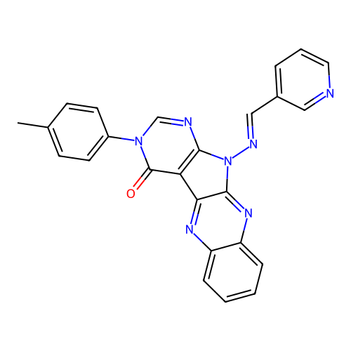 C25H17N7O structure