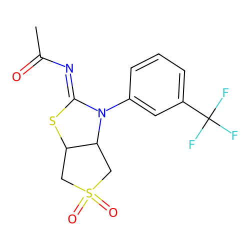 C14H13F3N2O3S2 structure