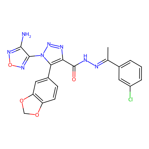 C20H15ClN8O4 structure