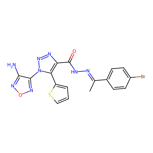 C17H13BrN8O2S structure