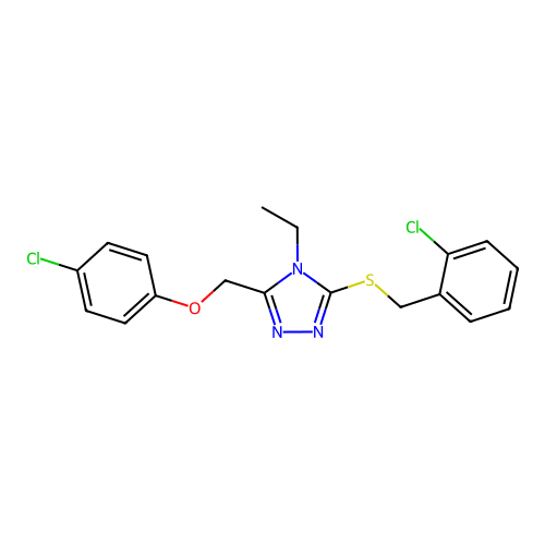 C18H17Cl2N3OS structure