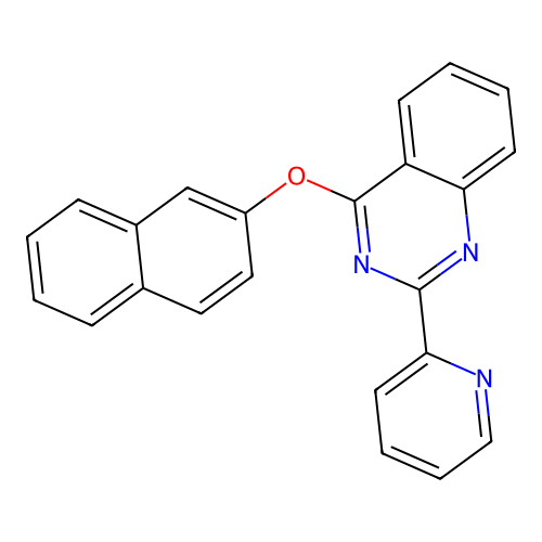 4-(Naphthalen-2-yloxy)-2-(pyridin-2-yl)quinazoline structure