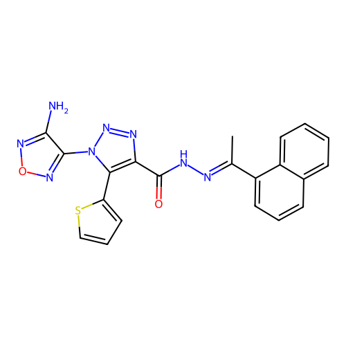 C21H16N8O2S structure