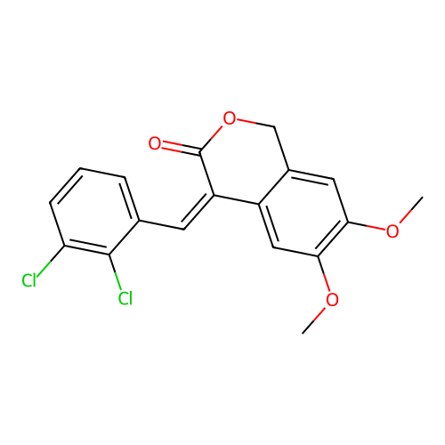 4-(2,3-Dichlorobenzylidene)-6,7-dimethoxyisochroman-3-one structure