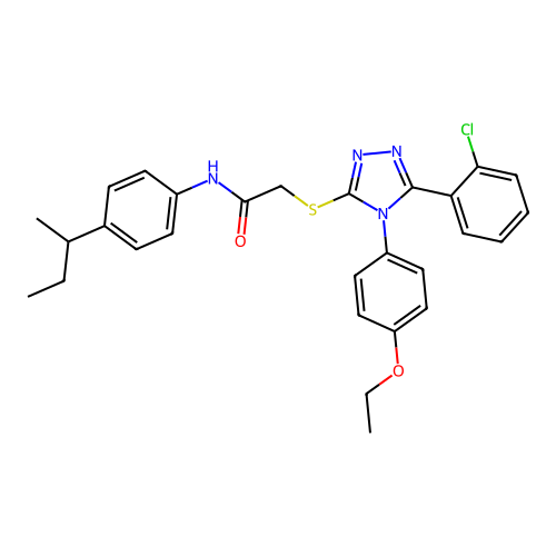 C28H29ClN4O2S structure