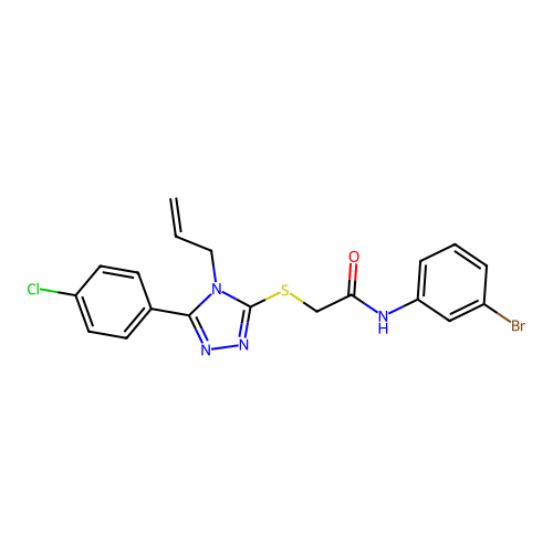 C19H16BrClN4OS structure