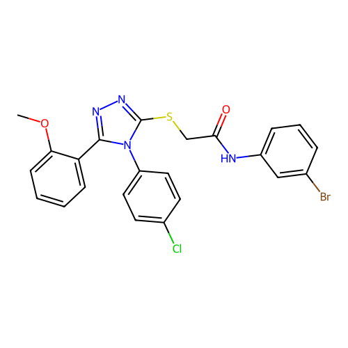 C23H18BrClN4O2S structure