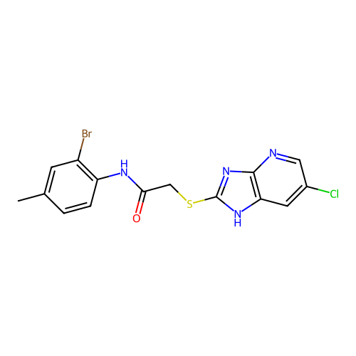 C15H12BrClN4OS structure