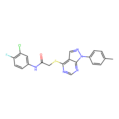 C20H15ClFN5OS structure