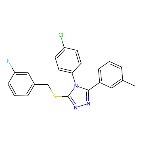 C22H17ClFN3S structure