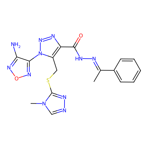C17H17N11O2S structure