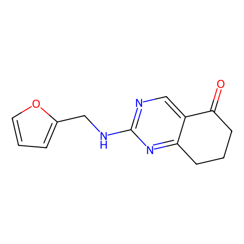 2-((furan-2-ylmethyl)amino)-7,8-dihydroquinazolin-5(6H)-one structure