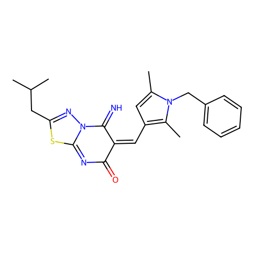 C23H25N5OS structure