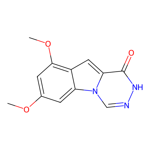 7,9-Dimethoxy[1,2,4]triazino[4,5-a]indol-1-ol structure