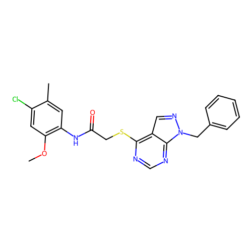 C22H20ClN5O2S structure