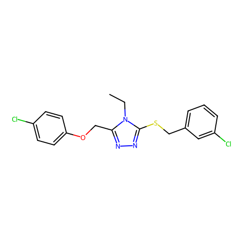 C18H17Cl2N3OS structure