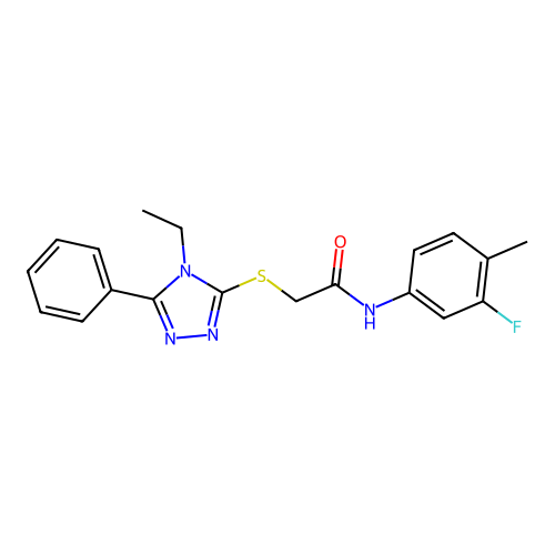 C19H19FN4OS structure