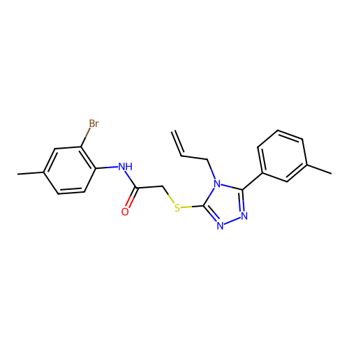 C21H21BrN4OS structure