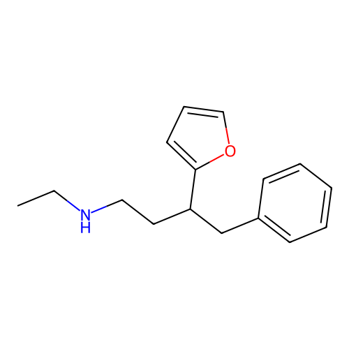 N-ethyl-3-(furan-2-yl)-4-phenylbutan-1-amine structure