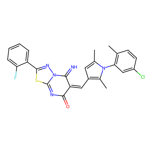 C25H19ClFN5OS structure