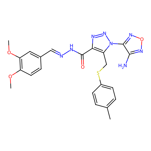 C22H22N8O4S structure