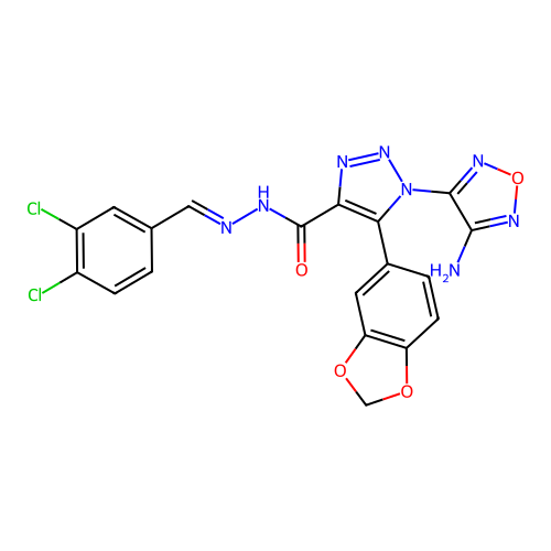 C19H12Cl2N8O4 structure
