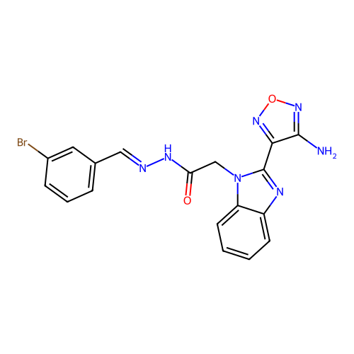 C18H14BrN7O2 structure