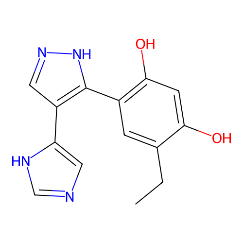 4-(1h-Imidazol-4-Yl)-3-(5-Ethyl-2,4-Dihydroxy-Phenyl)-1h-Pyrazole structure