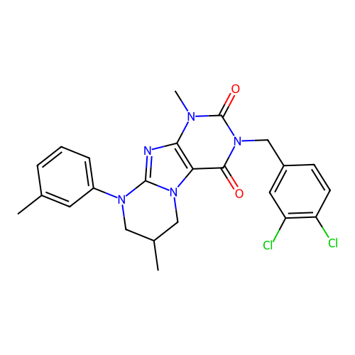 C24H23Cl2N5O2 structure