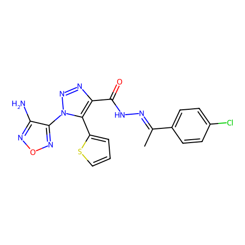 C17H13ClN8O2S structure