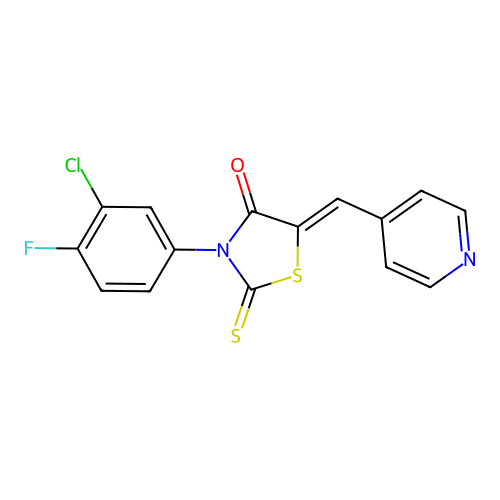 C15H8ClFN2OS2 structure