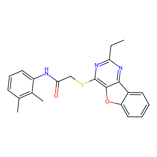 C22H21N3O2S structure