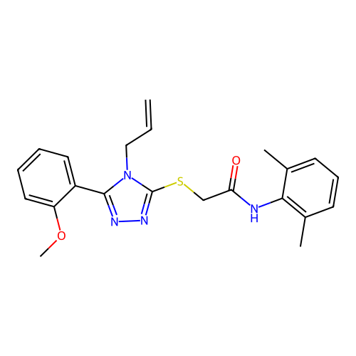 C22H24N4O2S structure