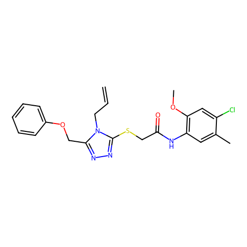 C22H23ClN4O3S structure
