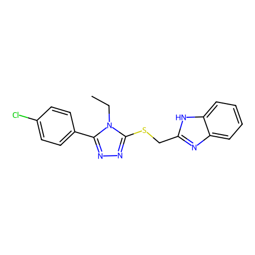 C18H16ClN5S structure