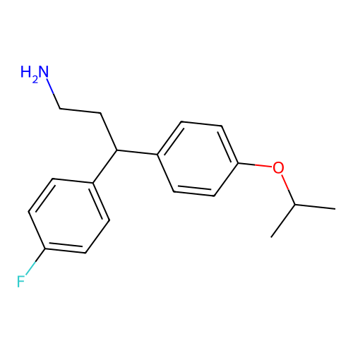 3-(4-Fluorophenyl)-3-(4-isopropoxyphenyl)propan-1-amine structure