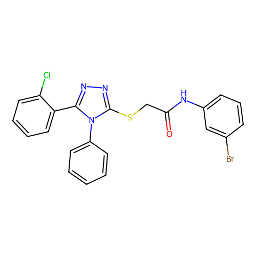 C22H16BrClN4OS structure
